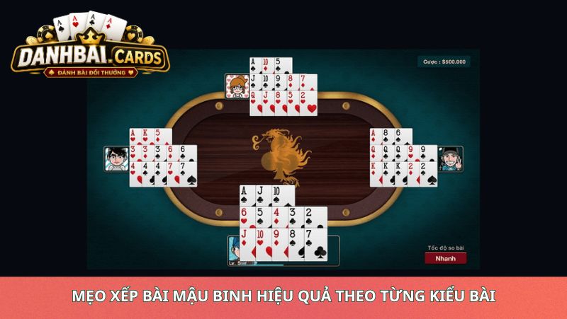 Mẹo Xếp Bài Mậu Binh Hiệu Quả Theo Từng Kiểu Bài