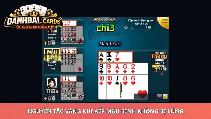 Nguyên Tắc Vàng Khi Xếp Mậu Binh Không Bị Lủng
